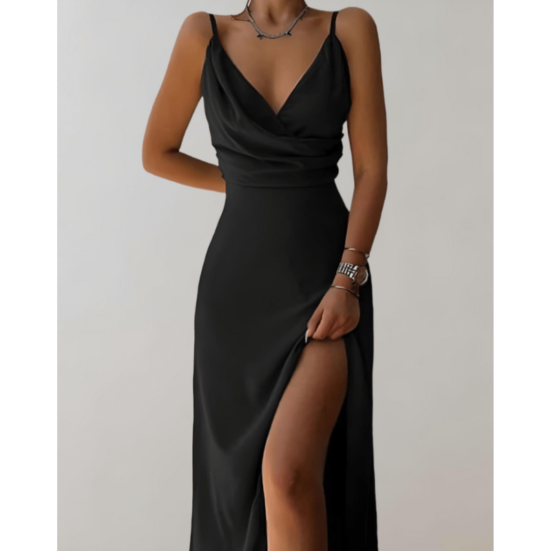 Nia - Women's Maxi Dress with Ruching - photo 4