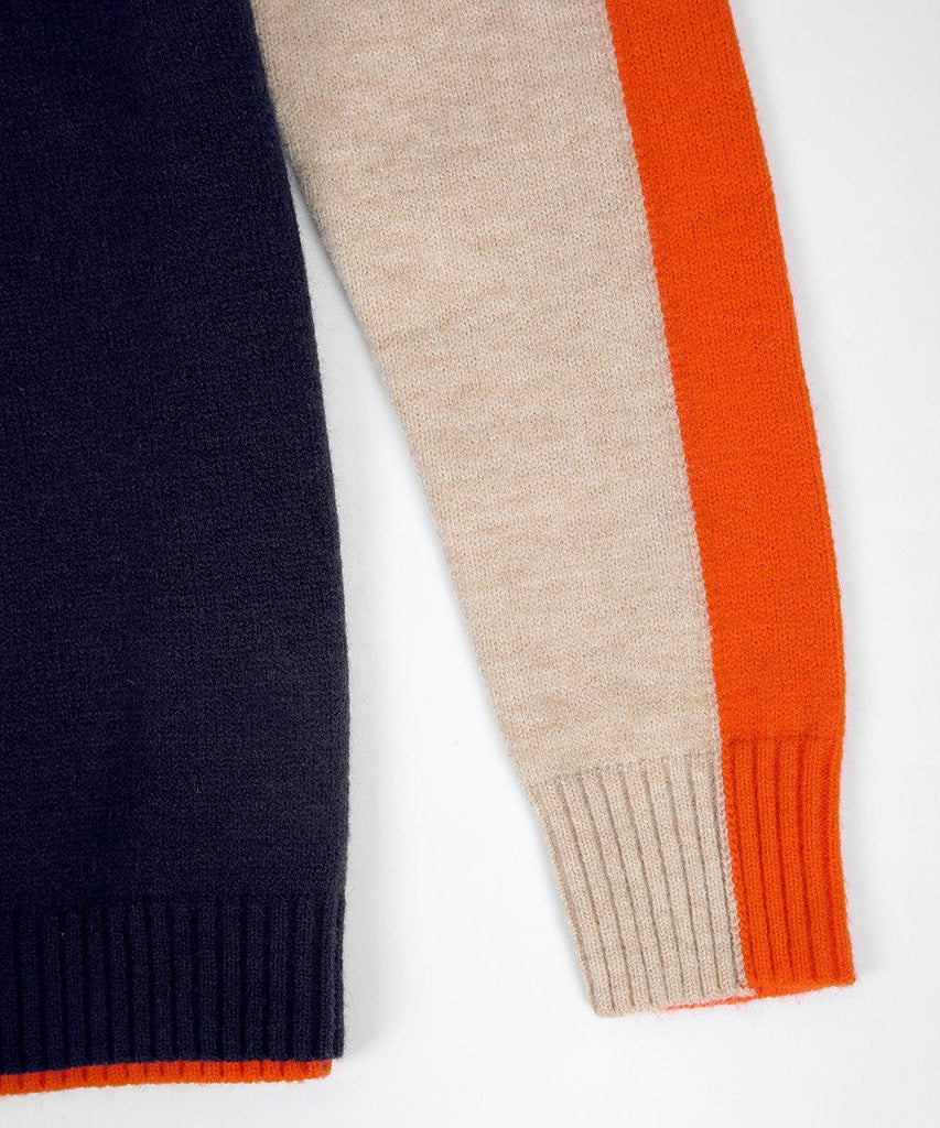Nina - Women's Colour Block Knit Sweater - photo 7
