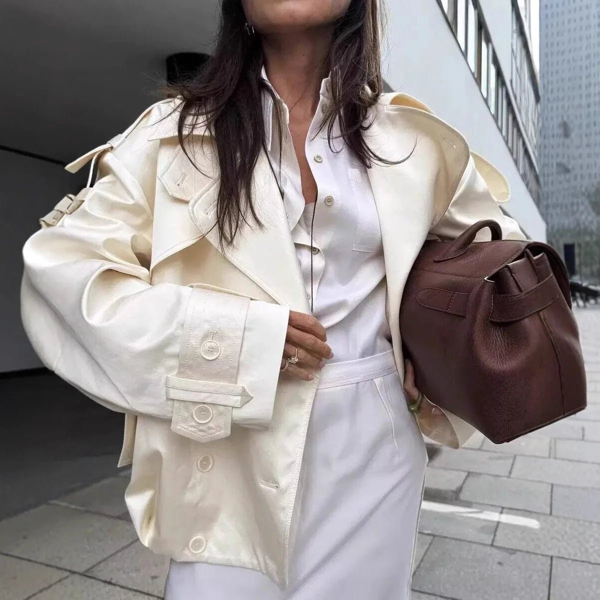 Nora - Women's Jacket with Button Front - photo 3
