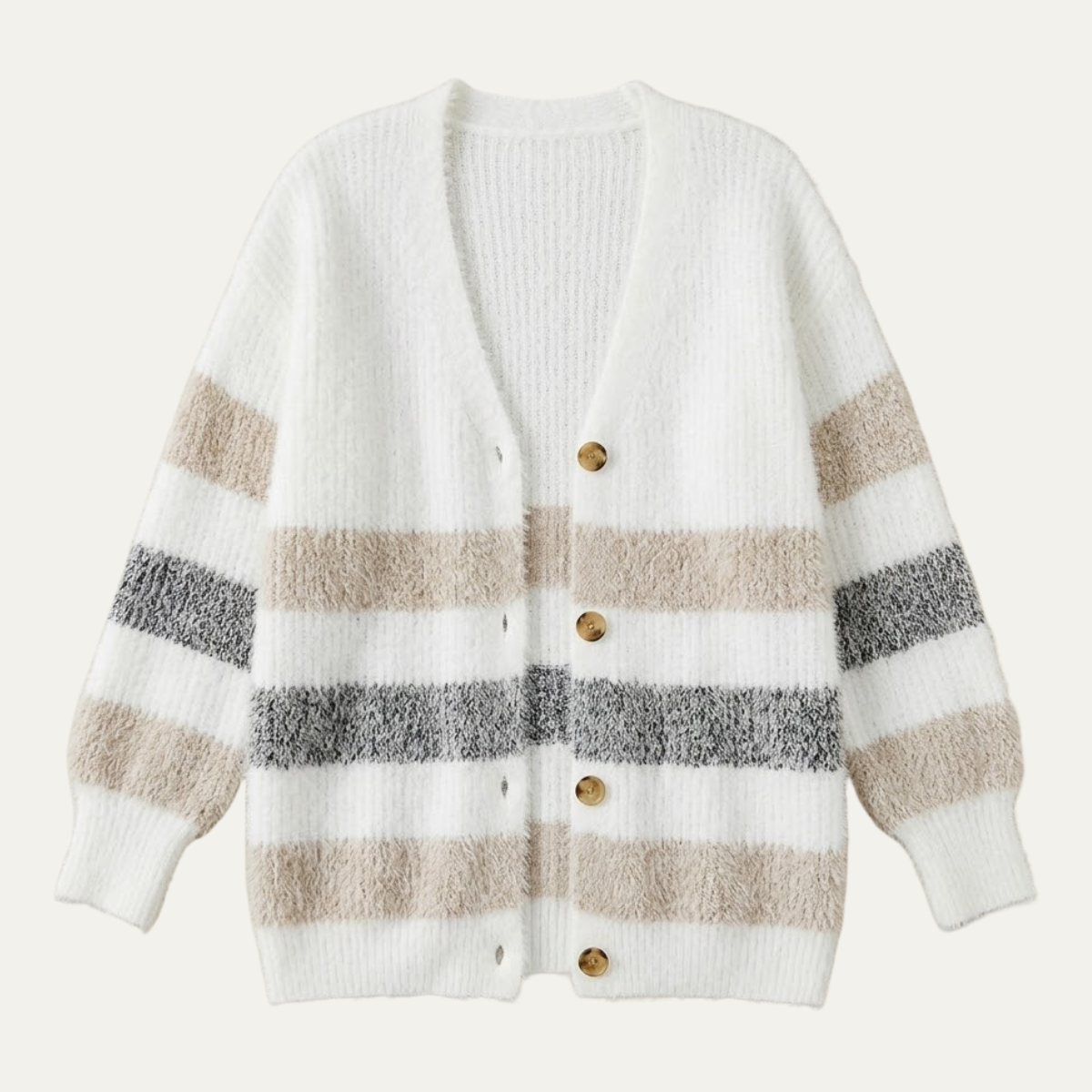Odessa - Women's Cardigan in Knit with Colour Blocking - photo 3