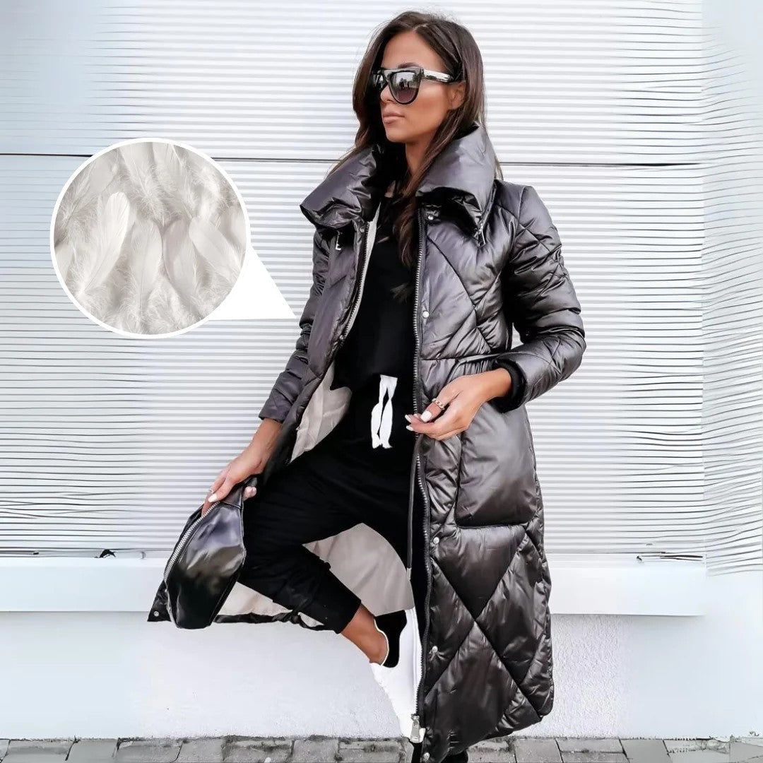 Olwen - Women's Parka in Fleece Lining with Zip Front - photo 6
