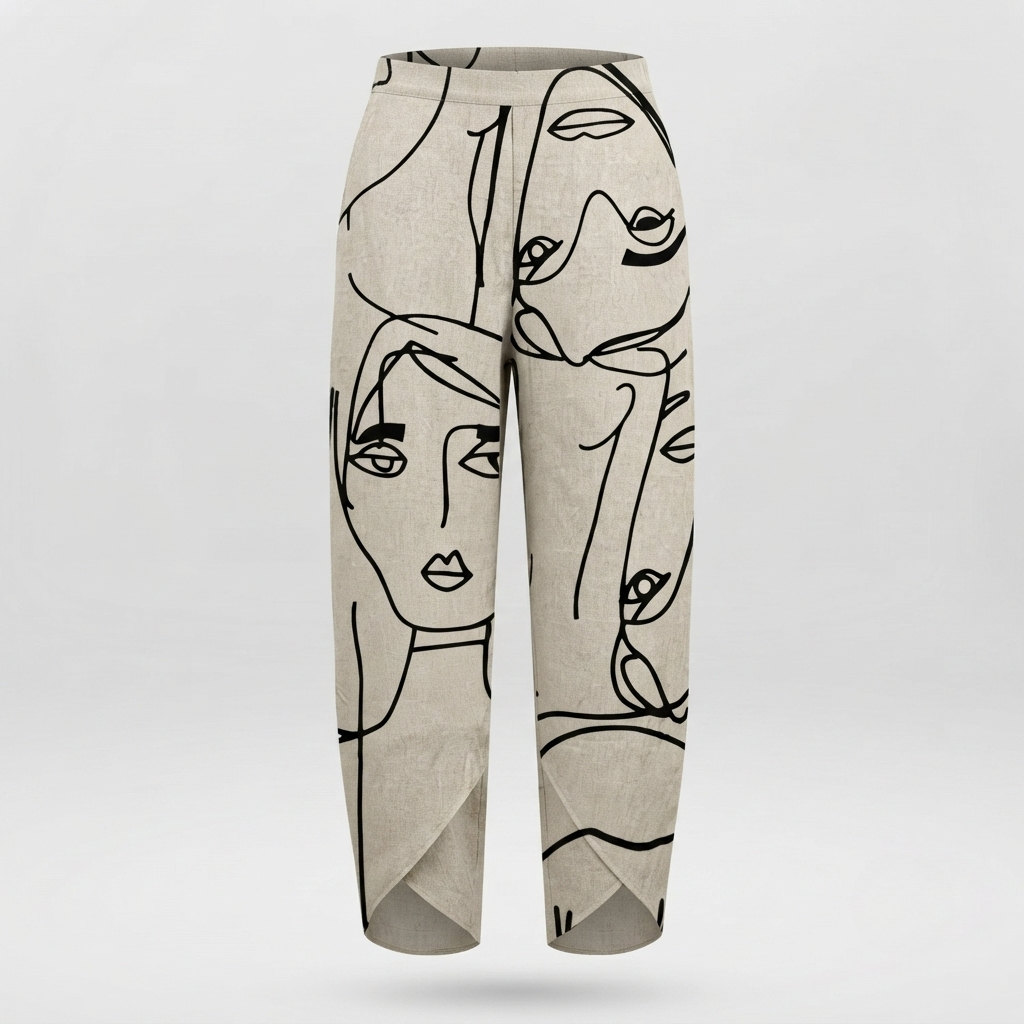 Olwen - Women's Relaxed Trousers with Elasticated Waist - photo 2