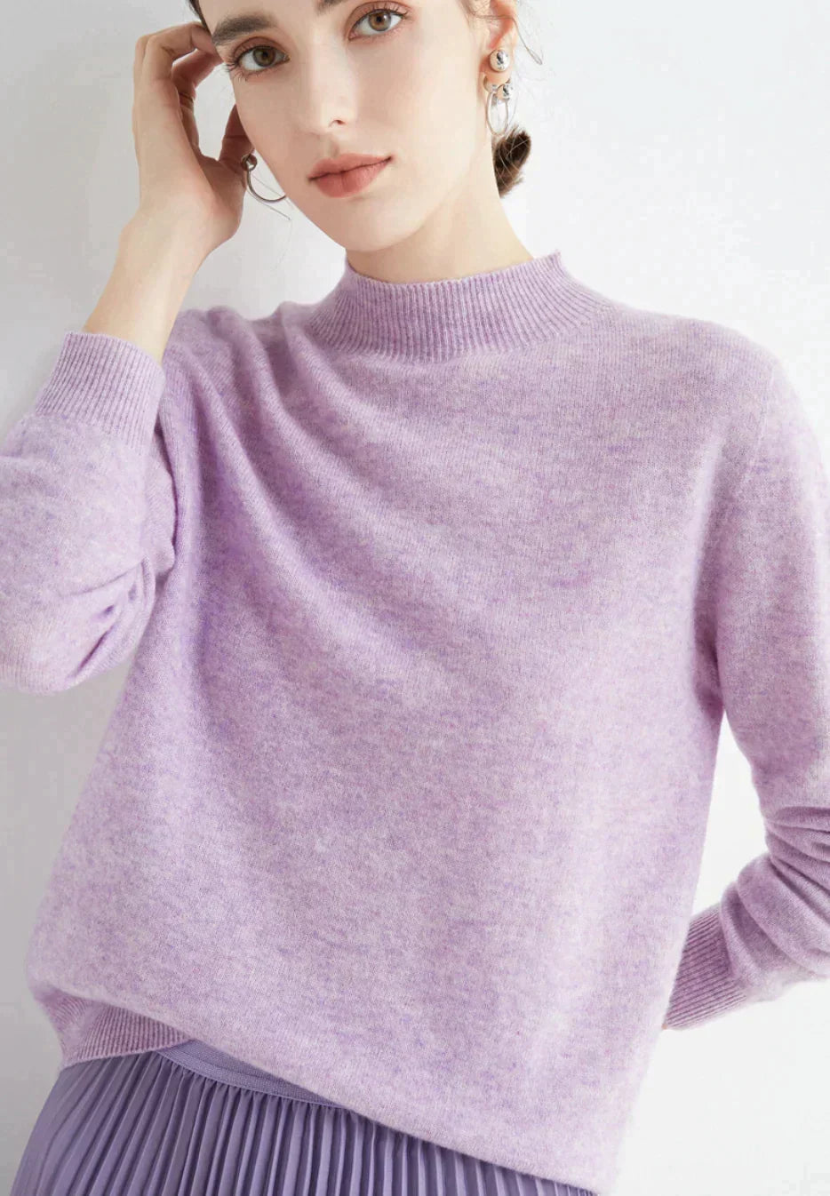 Rachael - Women's Jumper with Roll Neck - photo 8