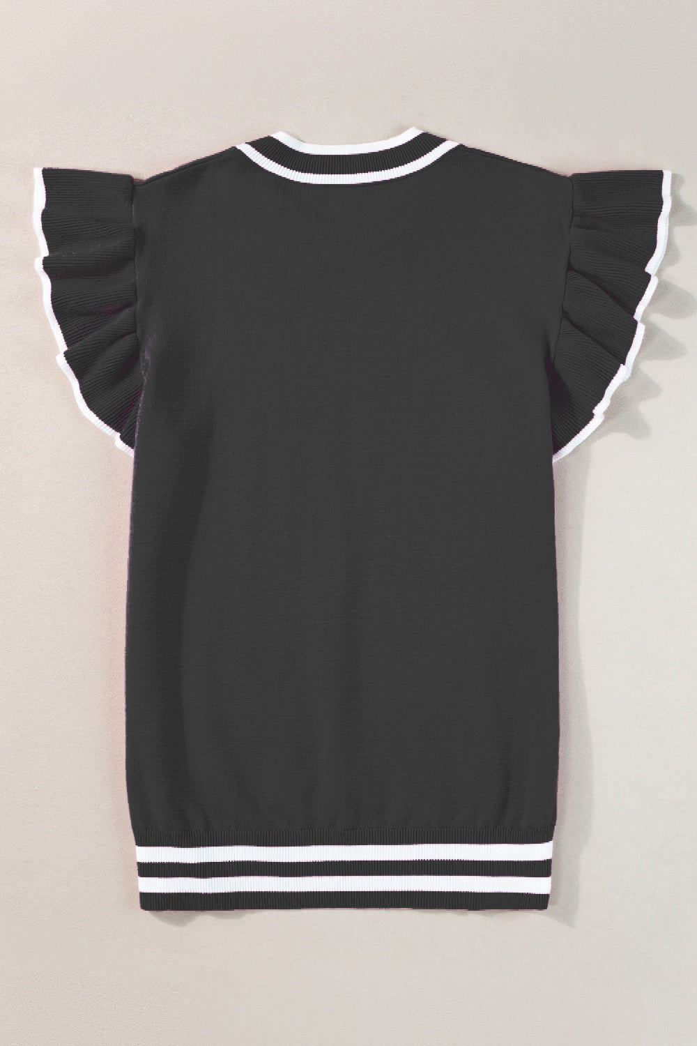 Reeve - Women's Ribbed Jumper with Ruffle Shoulders - photo 10