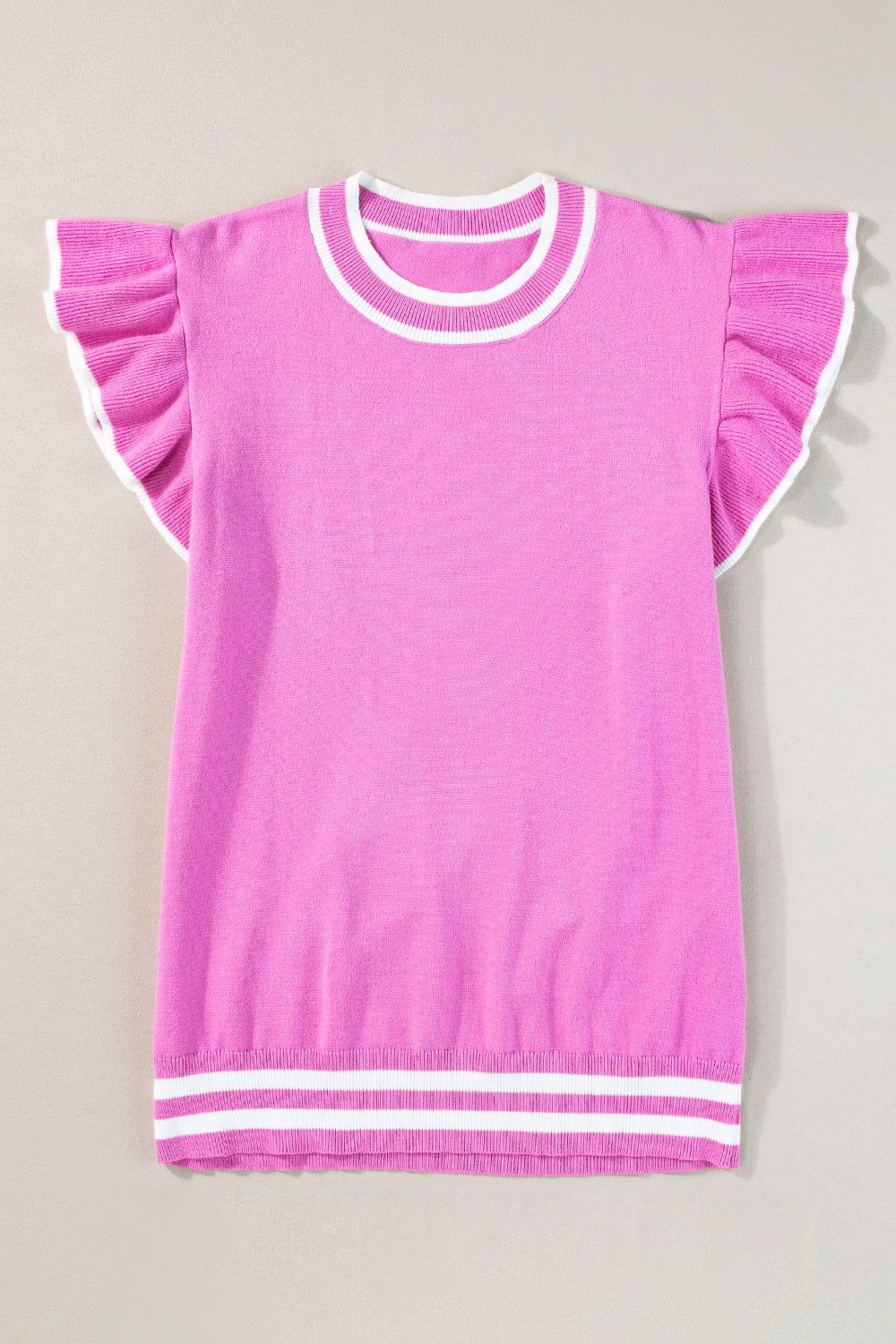 Reeve - Women's Ribbed Jumper with Ruffle Shoulders - photo 5