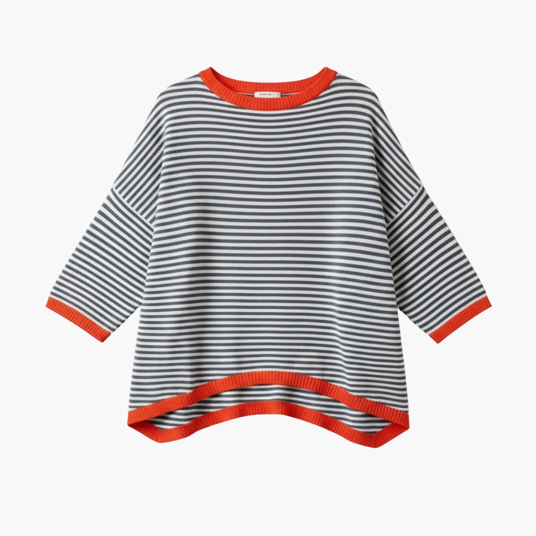 Renata - Women's Top in Stripe with Long Sleeves - photo 6