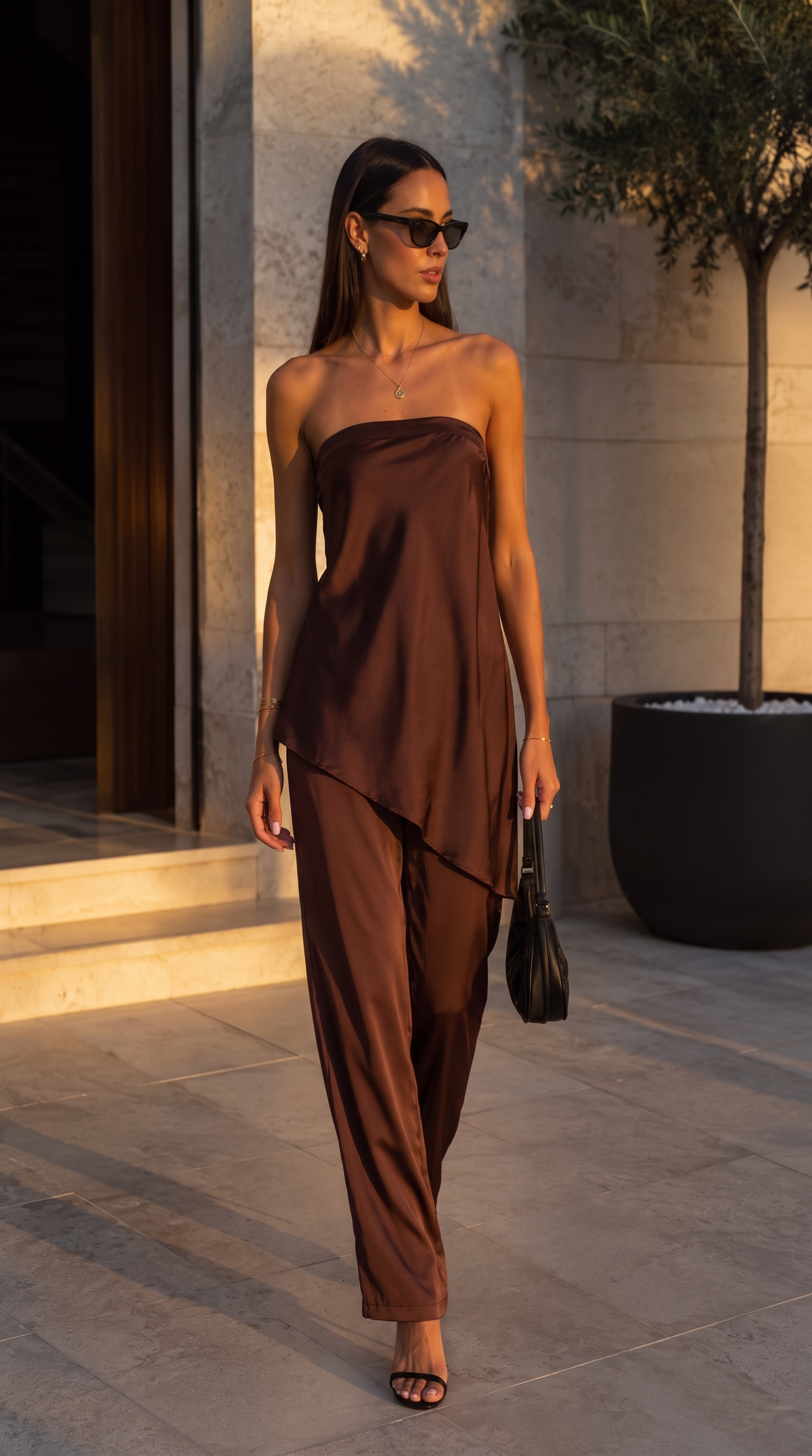 Rhea - Women's Relaxed High-Waist Trousers - photo 6