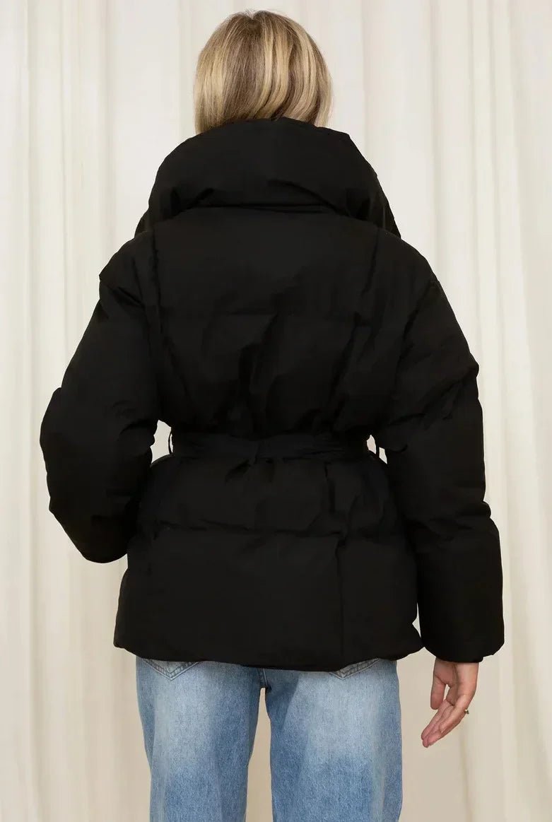 Rhea - Women's Relaxed Puffer Jacket with Collar - photo 11