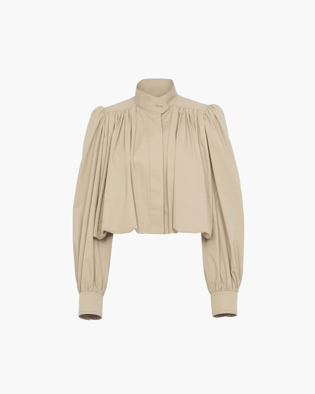 Robin - Women's Relaxed Trench Coat with Ruching - photo 4