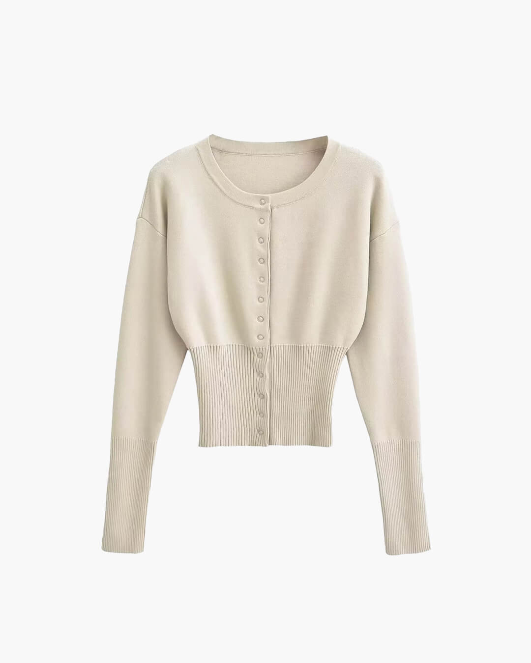 Rosa - Women's Cardigan in Knit with Button Front - photo 7
