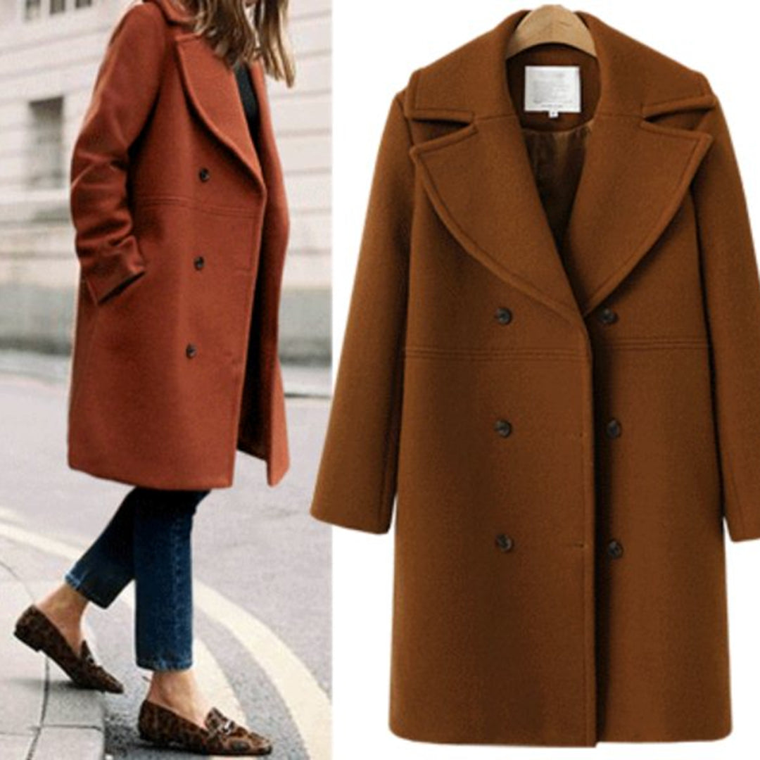 Rosalie-Mae - Women's Relaxed Coat with Button Front - photo 2