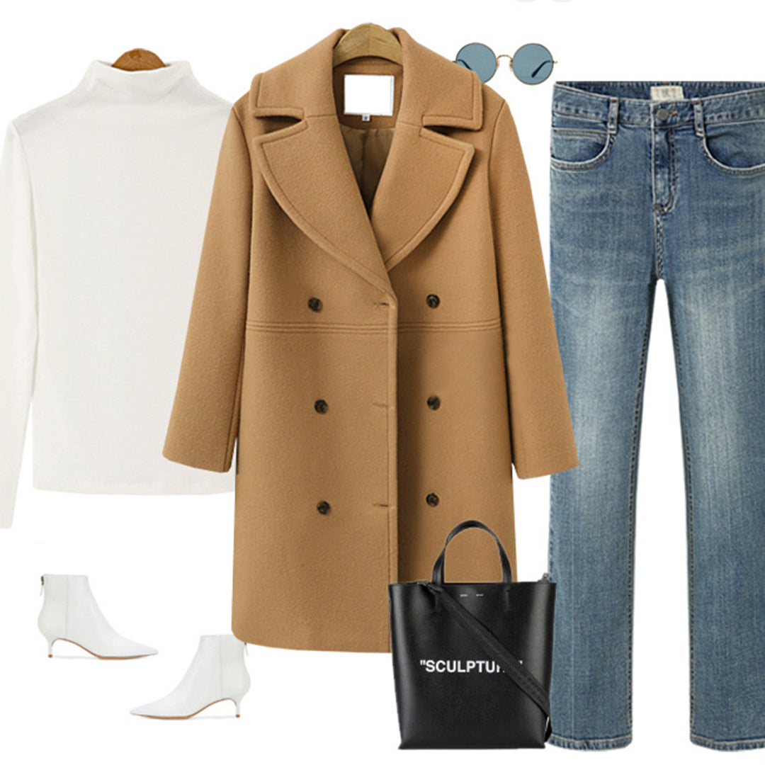 Rosalie-Mae - Women's Relaxed Coat with Button Front - photo 6