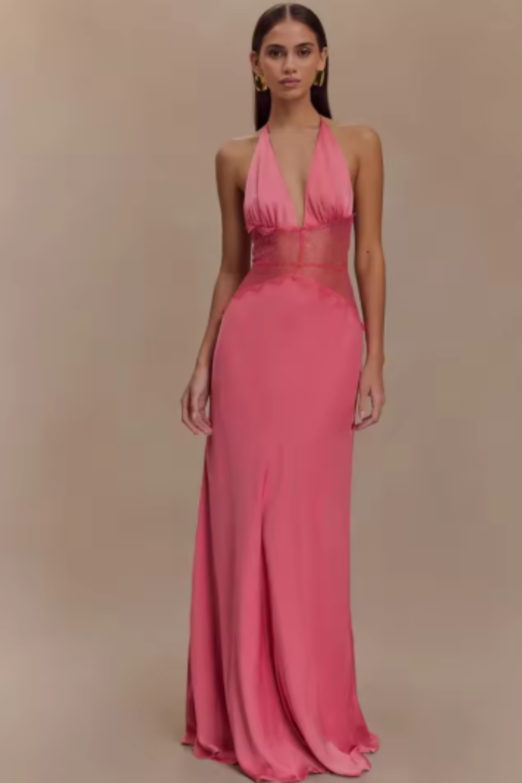 Rosamund - Women's Halter Backless Maxi Dress - photo 6