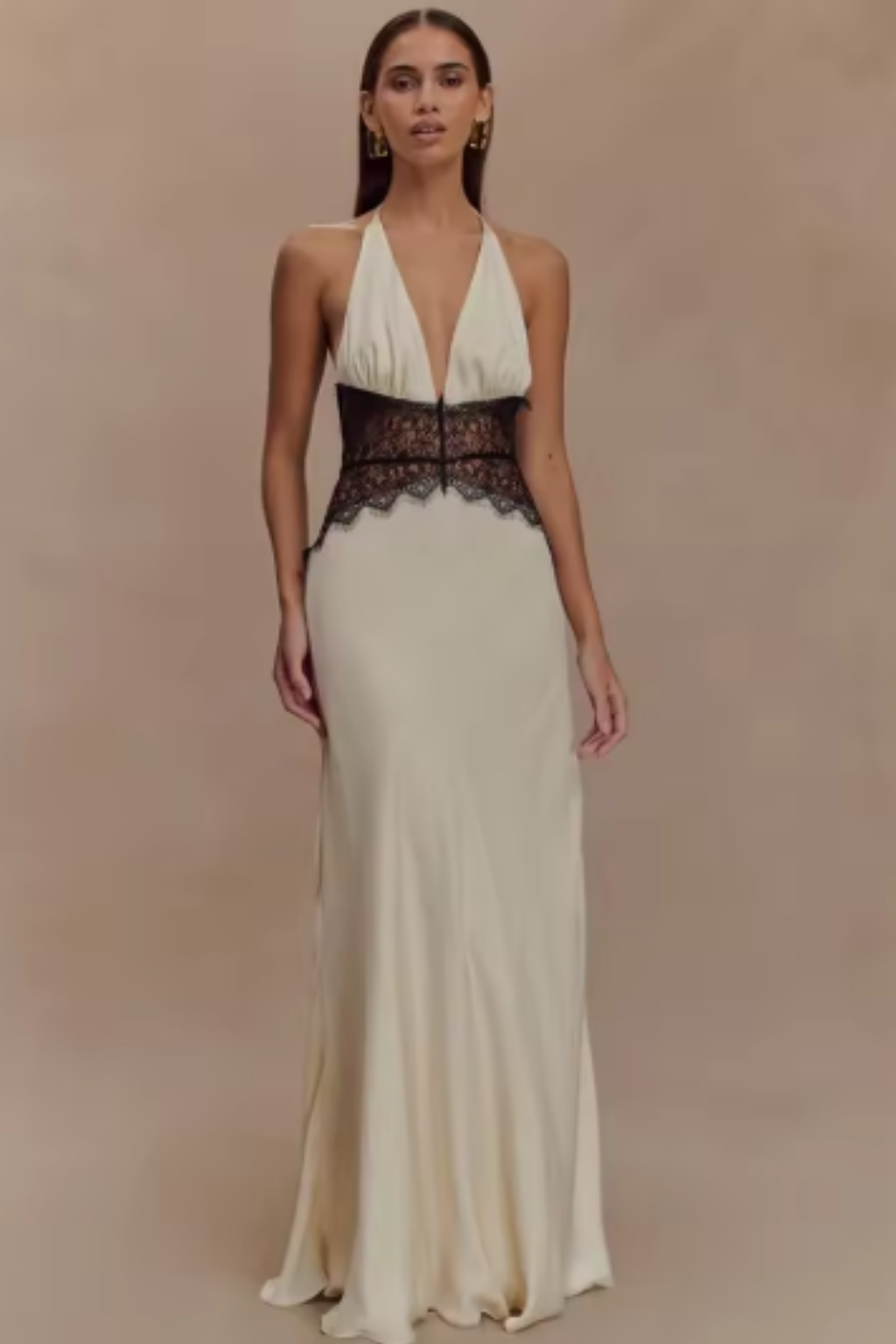 Rosamund - Women's Halter Backless Maxi Dress - photo 8