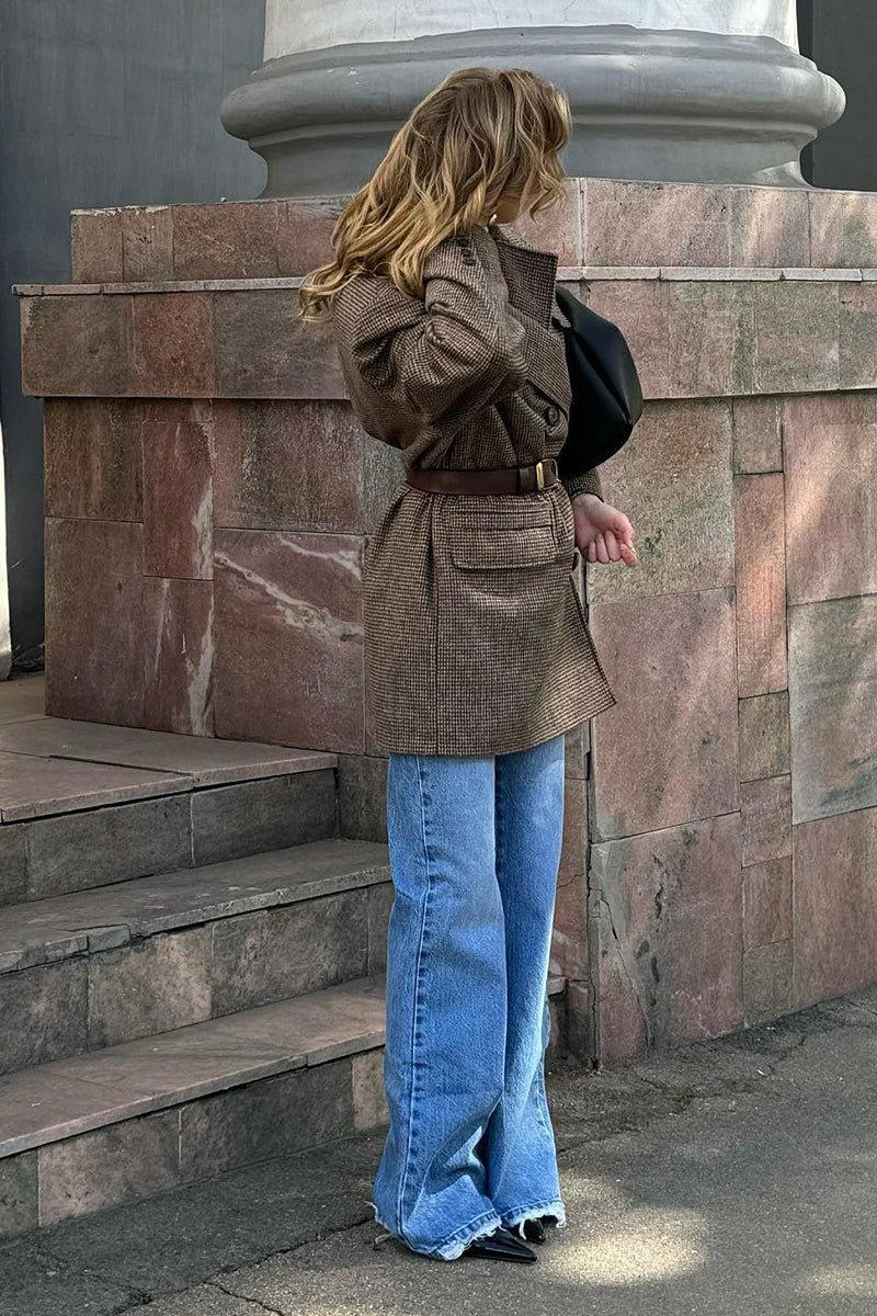 Rowena - Women's Relaxed Coat with Button Front - photo 10