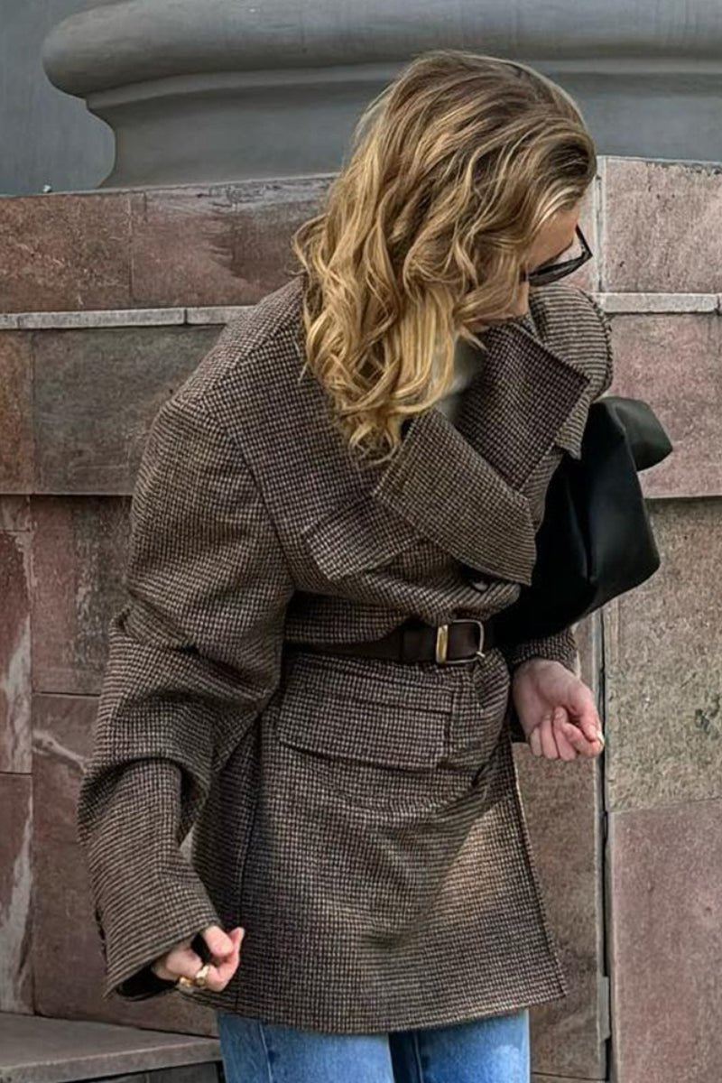 Rowena - Women's Relaxed Coat with Button Front - photo 2