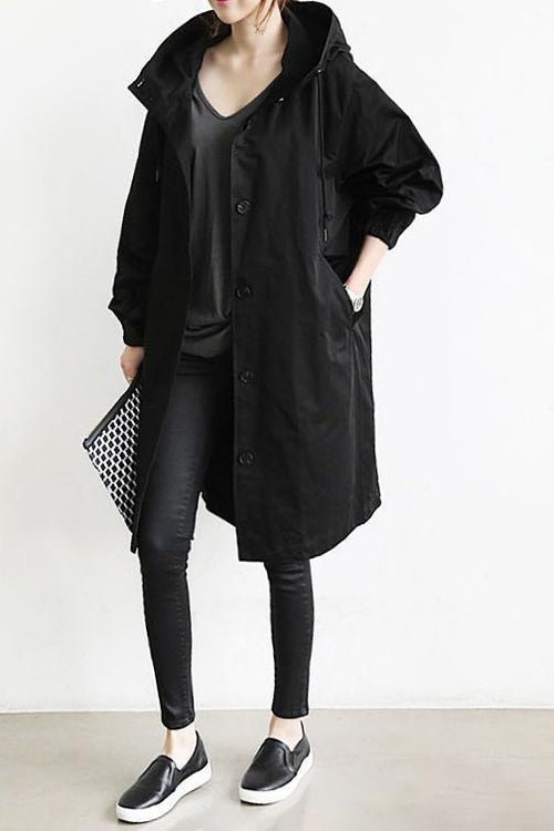 Roxie - Women's Casual Long Hooded Coat - photo 2