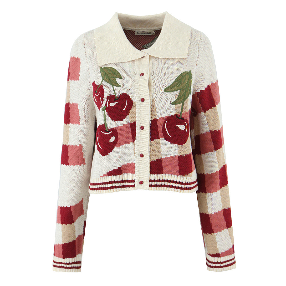 Runa - Women's Cardigan in Knit with Floral Print - photo 1