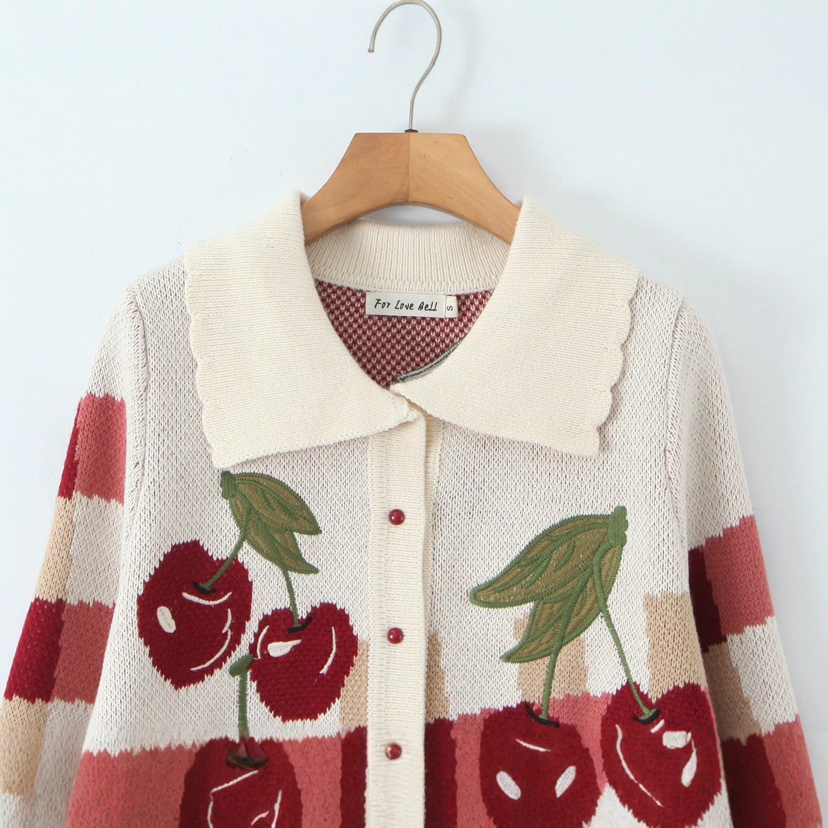 Runa - Women's Cardigan in Knit with Floral Print - photo 7