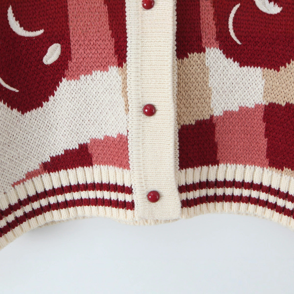 Runa - Women's Cardigan in Knit with Floral Print - photo 8