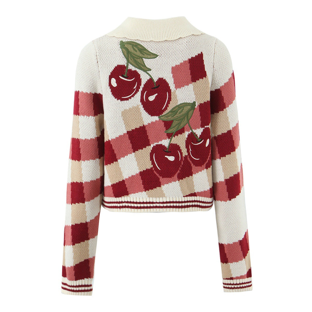 Runa - Women's Cardigan in Knit with Floral Print - photo 9