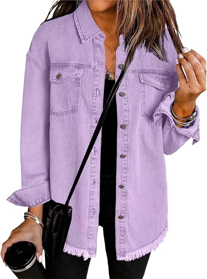 Rune - Women's Relaxed Jacket with Button Front - photo 5