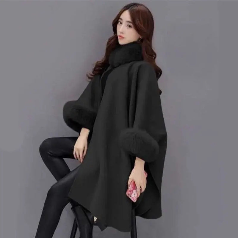 Sage - Women's Coat with Collar - photo 2