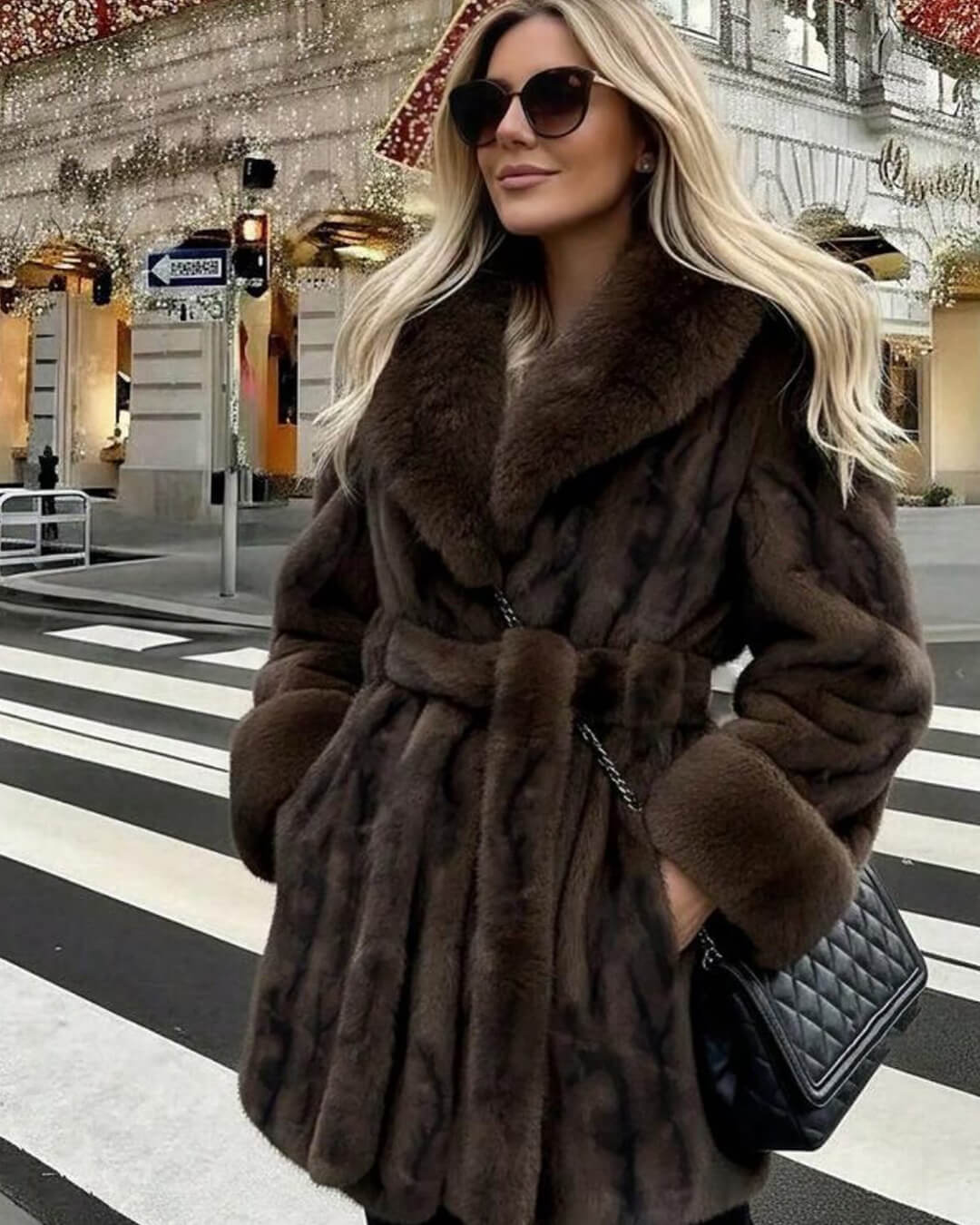 Sasha - Women's Relaxed Coat with Long Sleeves - photo 1