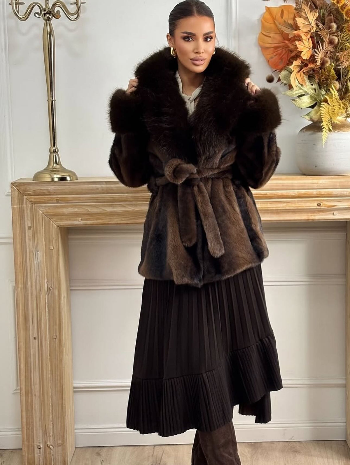 Sasha - Women's Relaxed Coat with Long Sleeves - photo 2