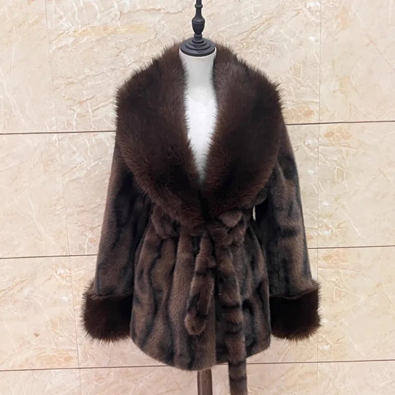 Sasha - Women's Relaxed Coat with Long Sleeves - photo 6