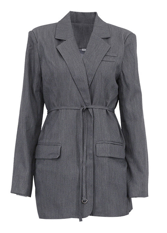 Seren - Women's Long Sleeve Blazer Wrap Dress - photo 10