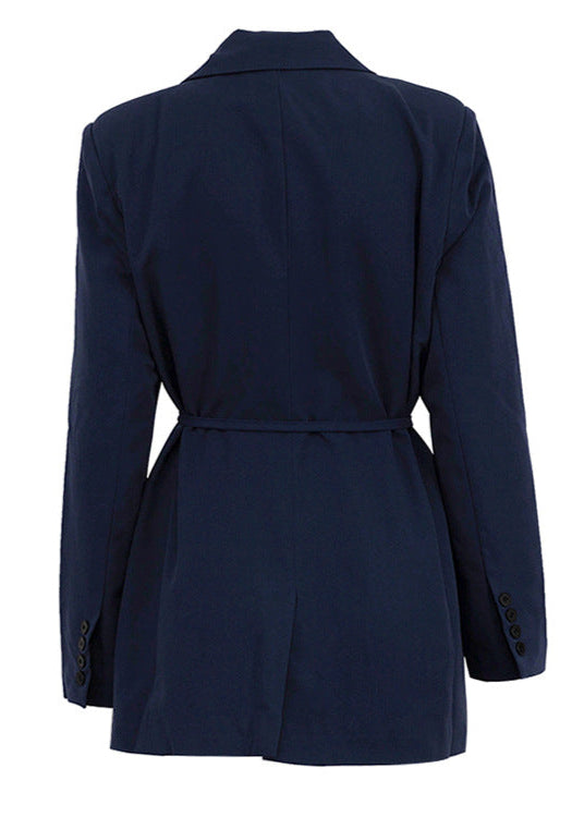 Seren - Women's Long Sleeve Blazer Wrap Dress - photo 7