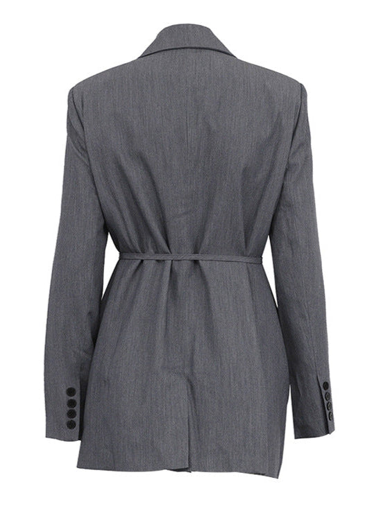 Seren - Women's Long Sleeve Blazer Wrap Dress - photo 9
