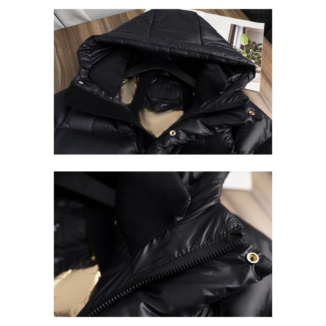 Shelby - Women's Long Hooded Puffer Jacket - photo 10