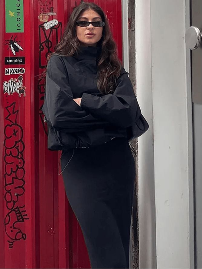 Sienna - Women's Bomber Jacket with Zip Front - photo 2