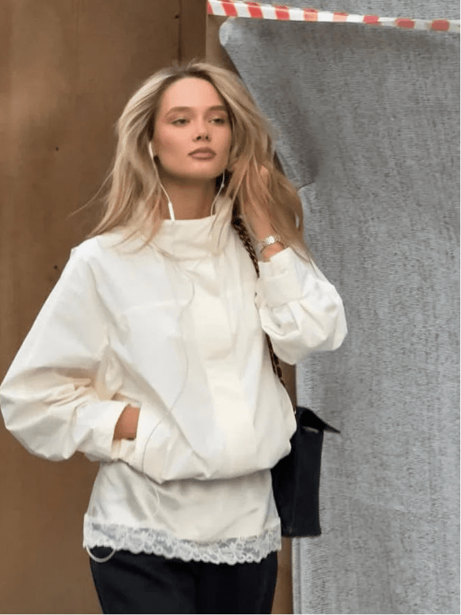 Sienna - Women's Bomber Jacket with Zip Front - photo 4