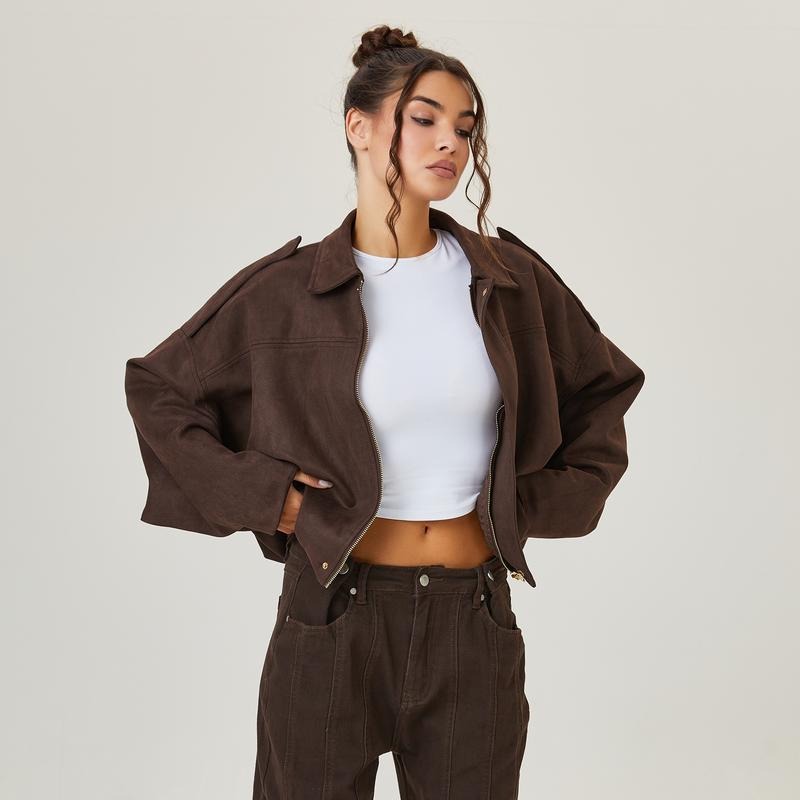 Sierra - Women's Relaxed Bomber Jacket with Zip Front - photo 1