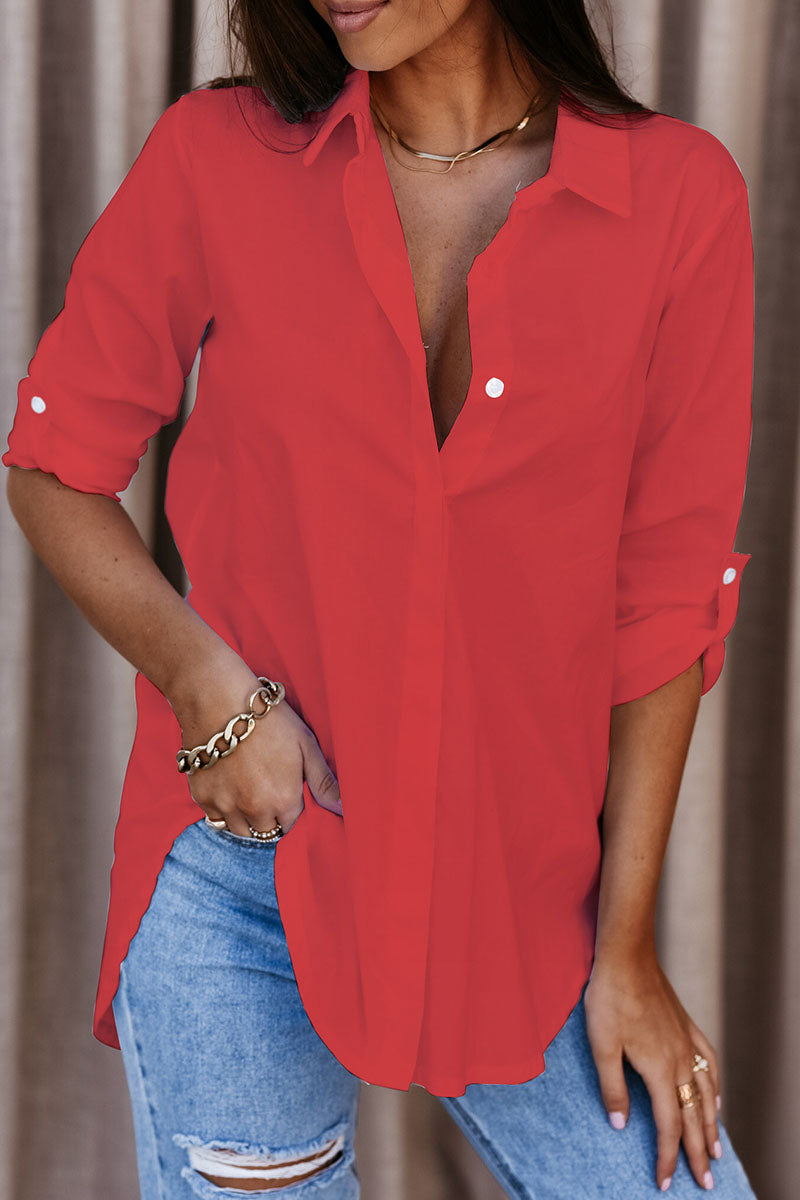 Amanda - Women's Relaxed Oversized Shirt with Long Sleeves