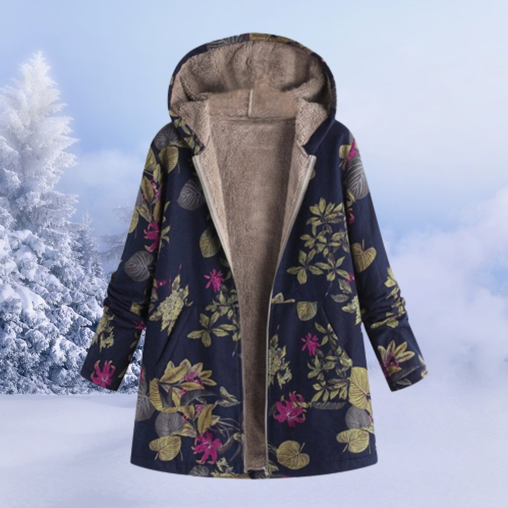 Skye - Women's Fleece Lined Floral Parka - photo 4