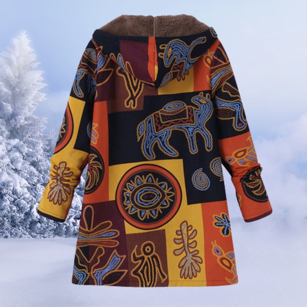 Skye - Women's Fleece Lined Floral Parka - photo 9