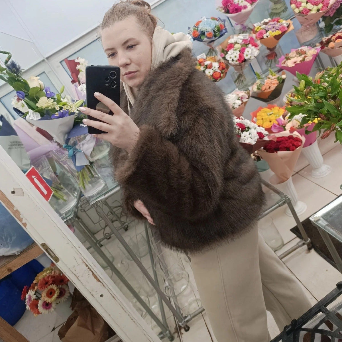 Solene - Women's Wrap Jacket with Roll Neck - photo 3
