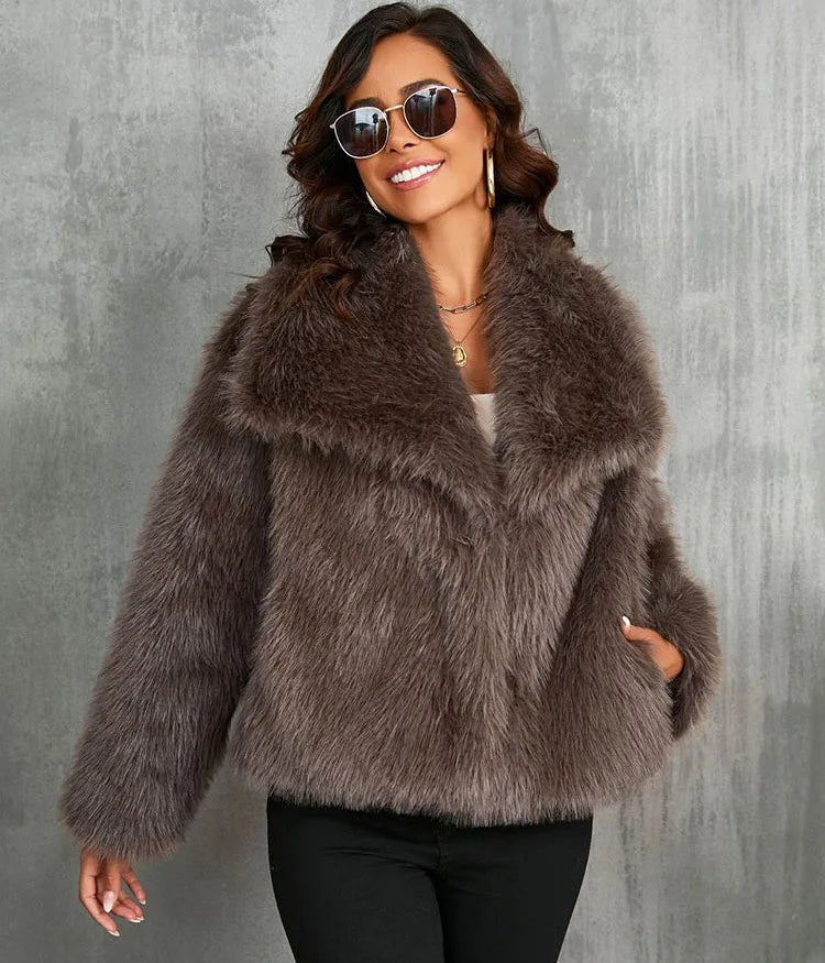 Solene - Women's Wrap Jacket with Roll Neck - photo 6