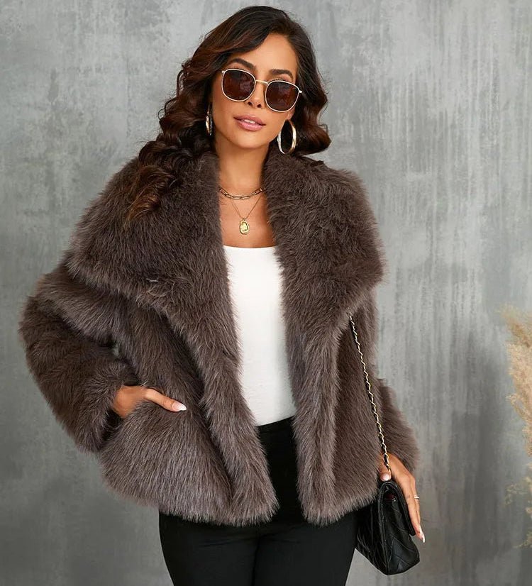 Solene - Women's Wrap Jacket with Roll Neck - photo 7