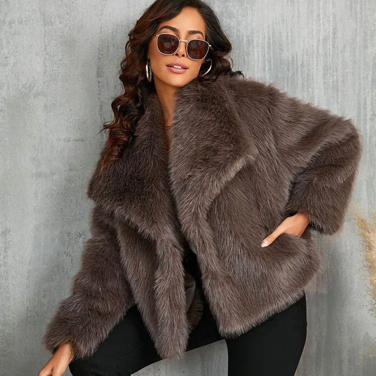 Solene - Women's Wrap Jacket with Roll Neck - photo 8
