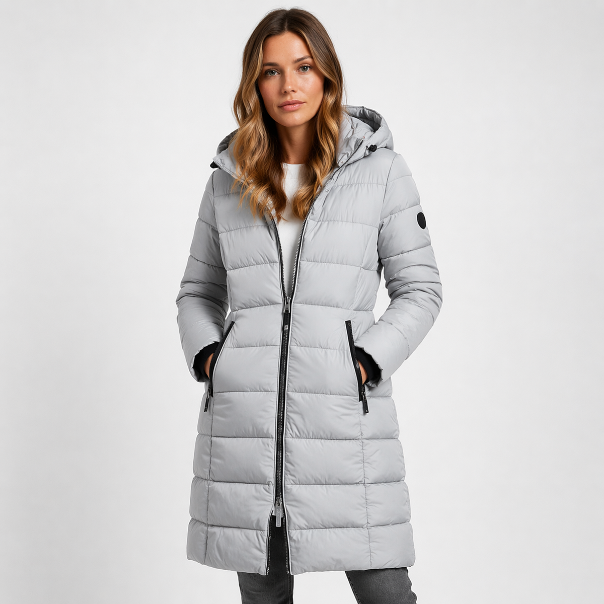 Sophie - Women's Puffer Jacket with Hood - photo 2