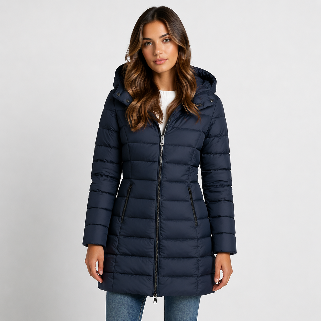 Sophie - Women's Puffer Jacket with Hood - photo 4