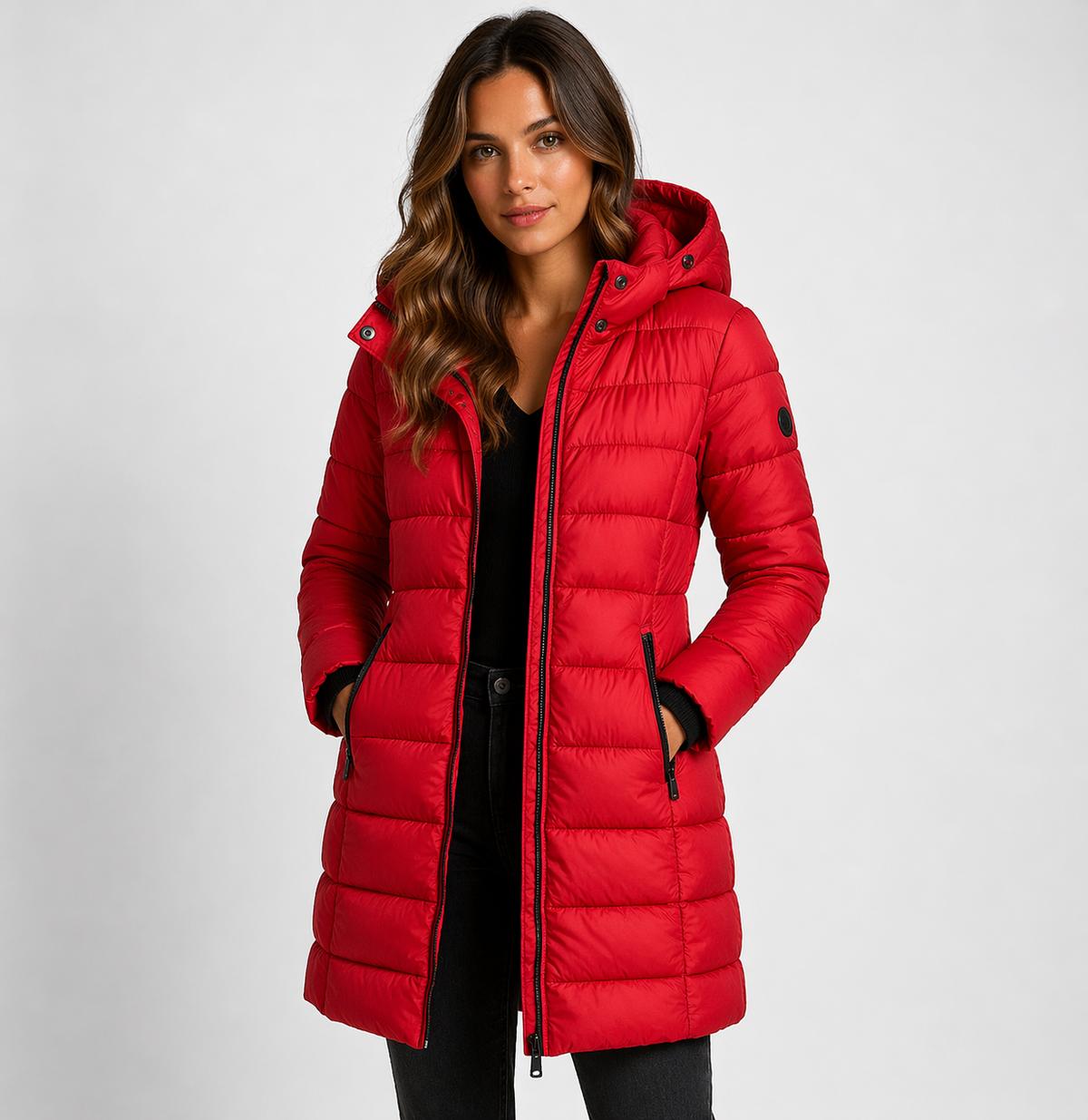 Sophie - Women's Puffer Jacket with Hood - photo 5