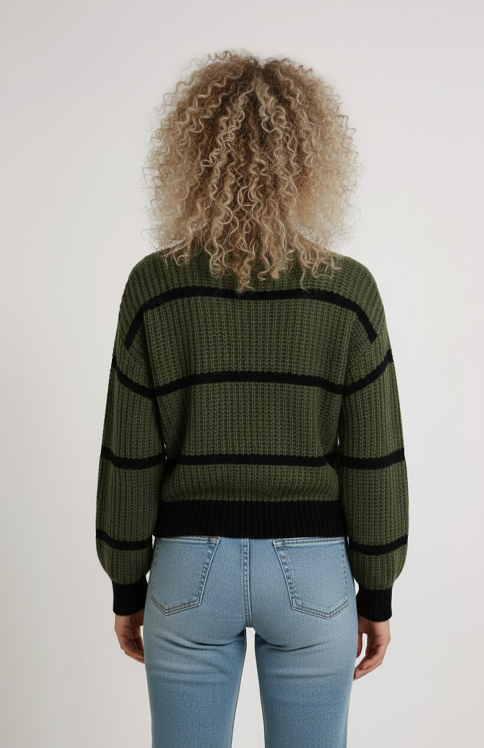 Summer - Women's Relaxed Jumper with Collar - photo 5