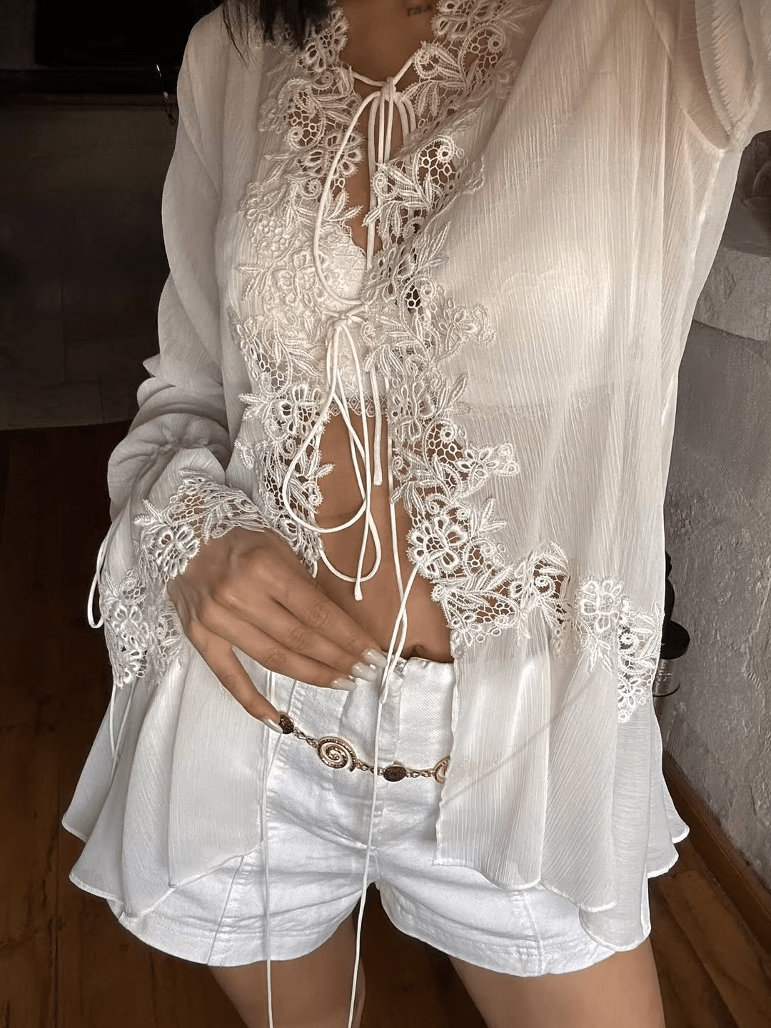 Sunny - Women's Relaxed Cardigan with V-Neck - photo 5