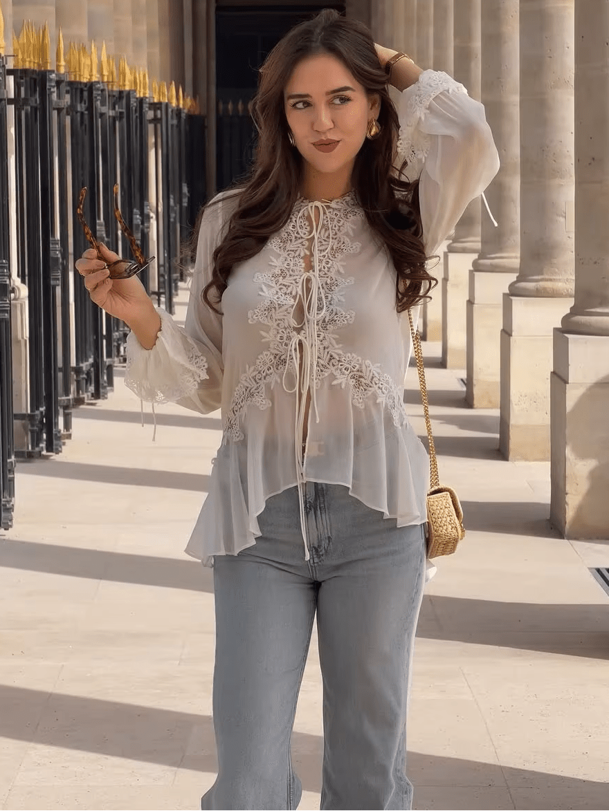 Sunny - Women's Relaxed Cardigan with V-Neck - photo 6